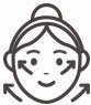 얼굴 시술 화살표 일러스트