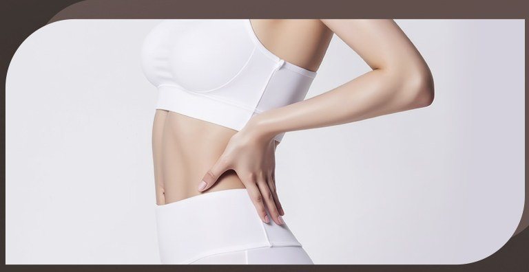 탄력 있는 여성의 바디라인