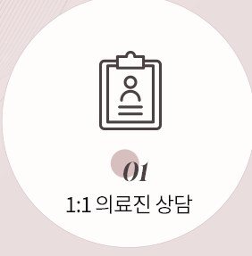 1:1 의료진 상담 차트 일러스트