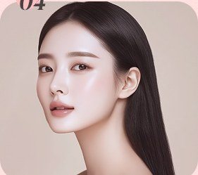 피부가 깨끗한 여성의 모습