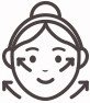시술 받는 얼굴 일러스트