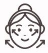 얼굴 리프팅 화살표 아이콘
