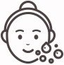 피부 진정 관리 일러스트