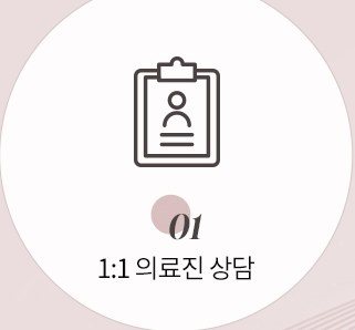 1:1 의료진 상담 아이콘