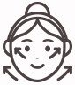 시술 받는 얼굴 일러스트
